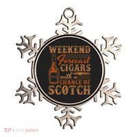 Weekend Forecast Cigars With Chance Of Scotch Dad Father Ornament thumb 0