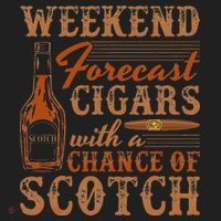 Weekend Forecast Cigars With Chance Of Scotch Dad Father Hat thumb 2
