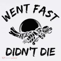 Went Fast DidnT Die Funny Race Car Dirt Bike Racing Doggie Tank thumb 4