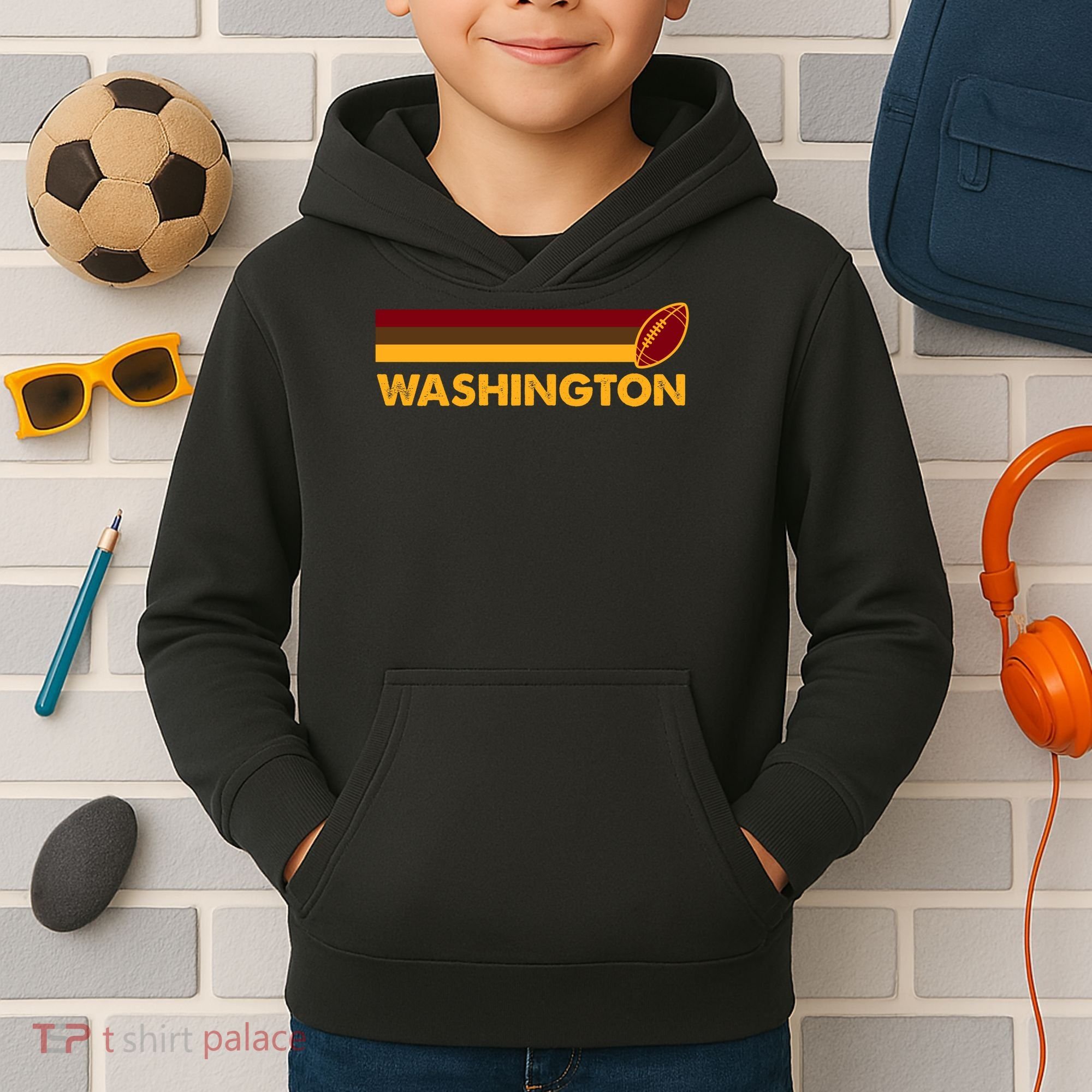 Washington Football DC Team Retro Kids Hoodie