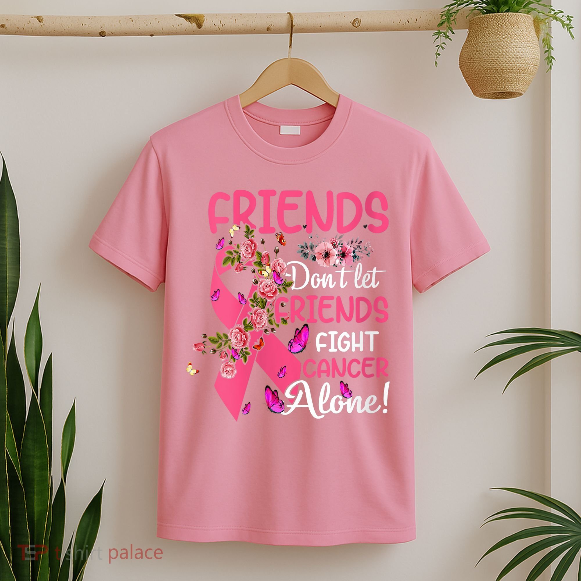 Womens Friends Don't Let Friends Fight Breast Cancer Alone Gifts T-Shirt