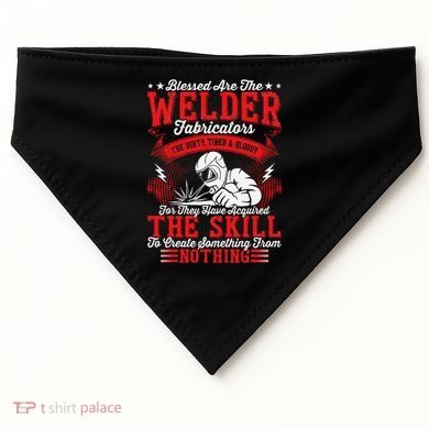 Welder Fabricators Funny Welders Welding Backside USA-Made Doggie Bandana