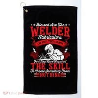 Welder Fabricators Funny Welders Welding Backside Golf Towel thumb 0