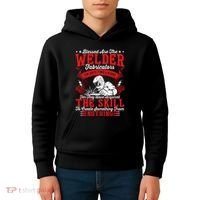 Welder Fabricators Funny Welders Welding Backside Kids Hoodie thumb 4