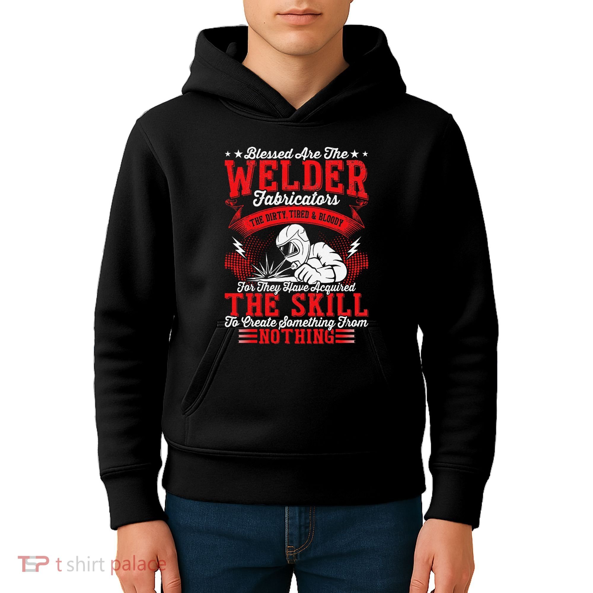 Welder Fabricators Funny Welders Welding Backside Kids Hoodie
