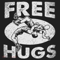 Wrestling Funny Free Hugs Wrestling Tumbler thumb 3