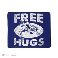 Wrestling Funny Free Hugs Wrestling Mousepad thumb 0