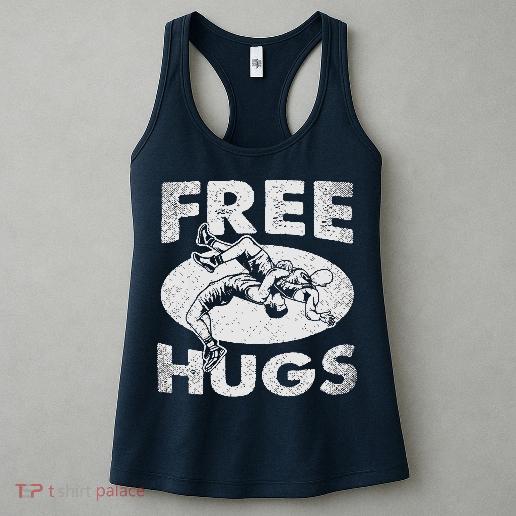 Wrestling Funny Free Hugs Wrestling Women's Tank Top