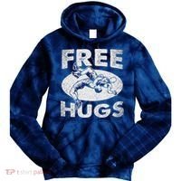 Wrestling Funny Free Hugs Wrestling Tie Dye Hoodie thumb 0