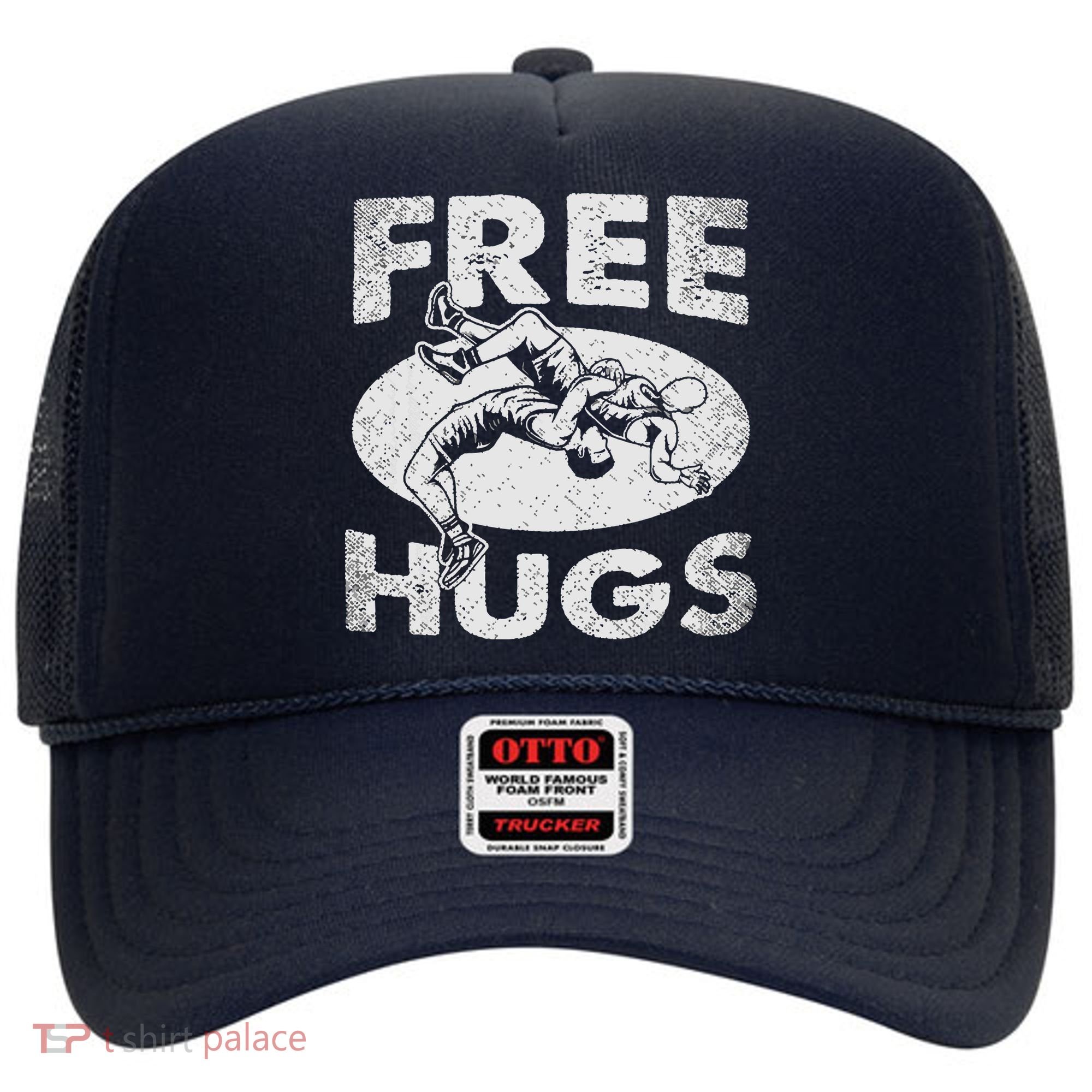Wrestling Funny Free Hugs Wrestling Hat