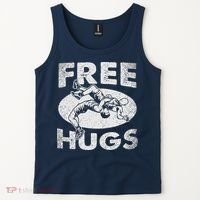 Wrestling Funny Free Hugs Wrestling Tank Top thumb 2