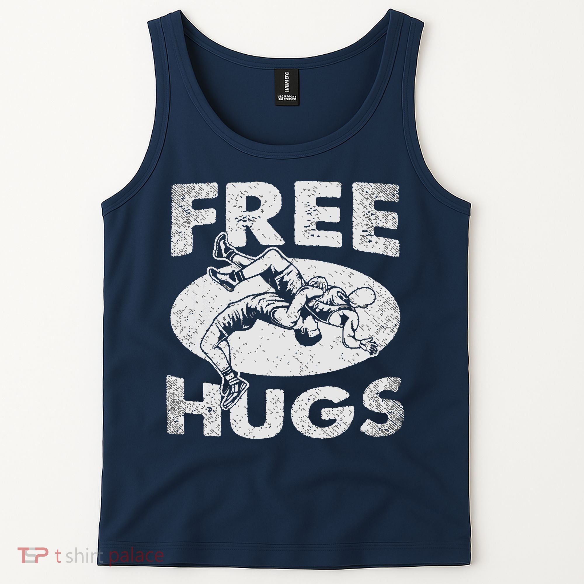 Wrestling Funny Free Hugs Wrestling Tank Top