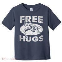 Wrestling Funny Free Hugs Wrestling Toddler T-Shirt thumb 0