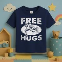 Wrestling Funny Free Hugs Wrestling Toddler T-Shirt thumb 3