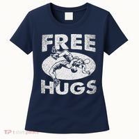 Wrestling Funny Free Hugs Wrestling Women's T-Shirt thumb 0