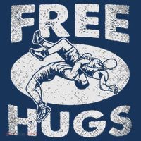 Wrestling Funny Free Hugs Wrestling Women's T-Shirt thumb 6