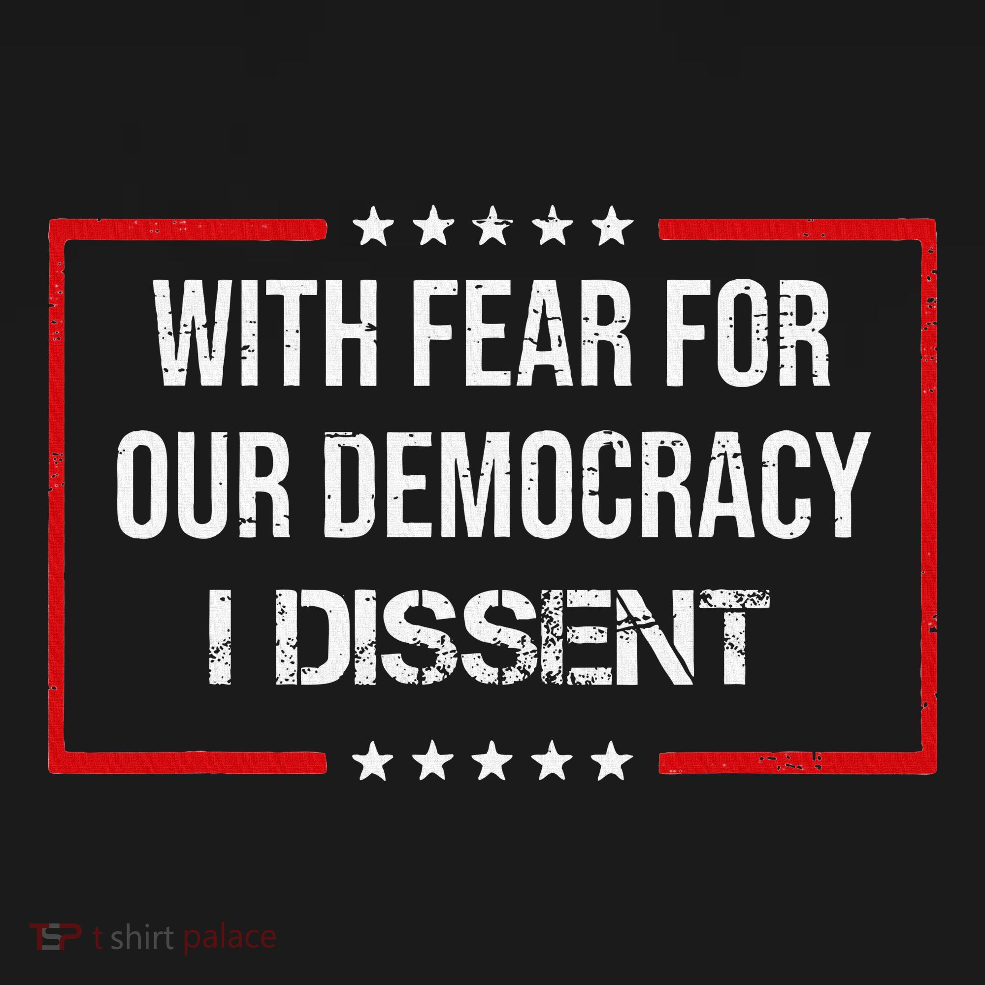 With Fear For Our Democracy I Dissent Funny Immunity Quote Women's Tank Top