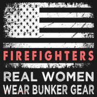 Womens Firefighter Female Fire Fighter Firefighting Mom Funny Gift Doggie Tank thumb 4