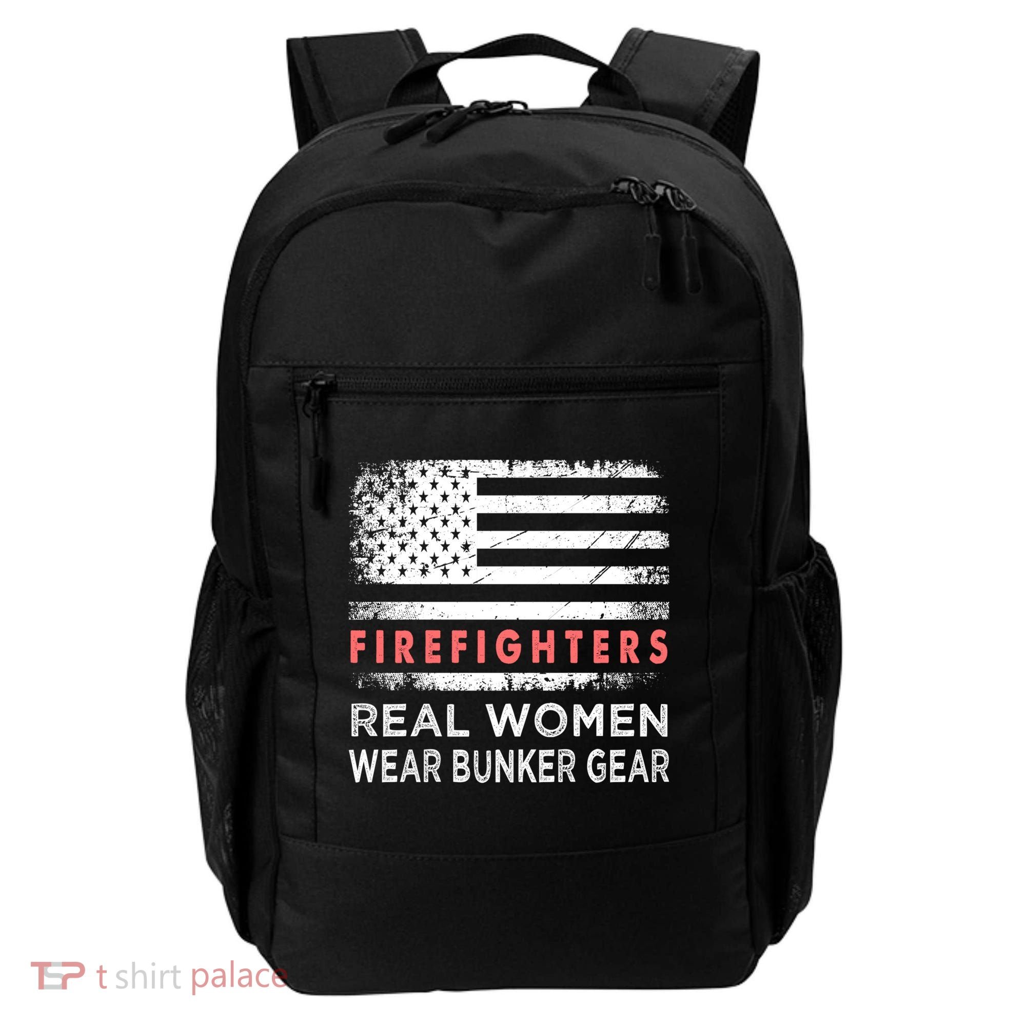 Womens Firefighter Female Fire Fighter Firefighting Mom Funny Gift Backpack