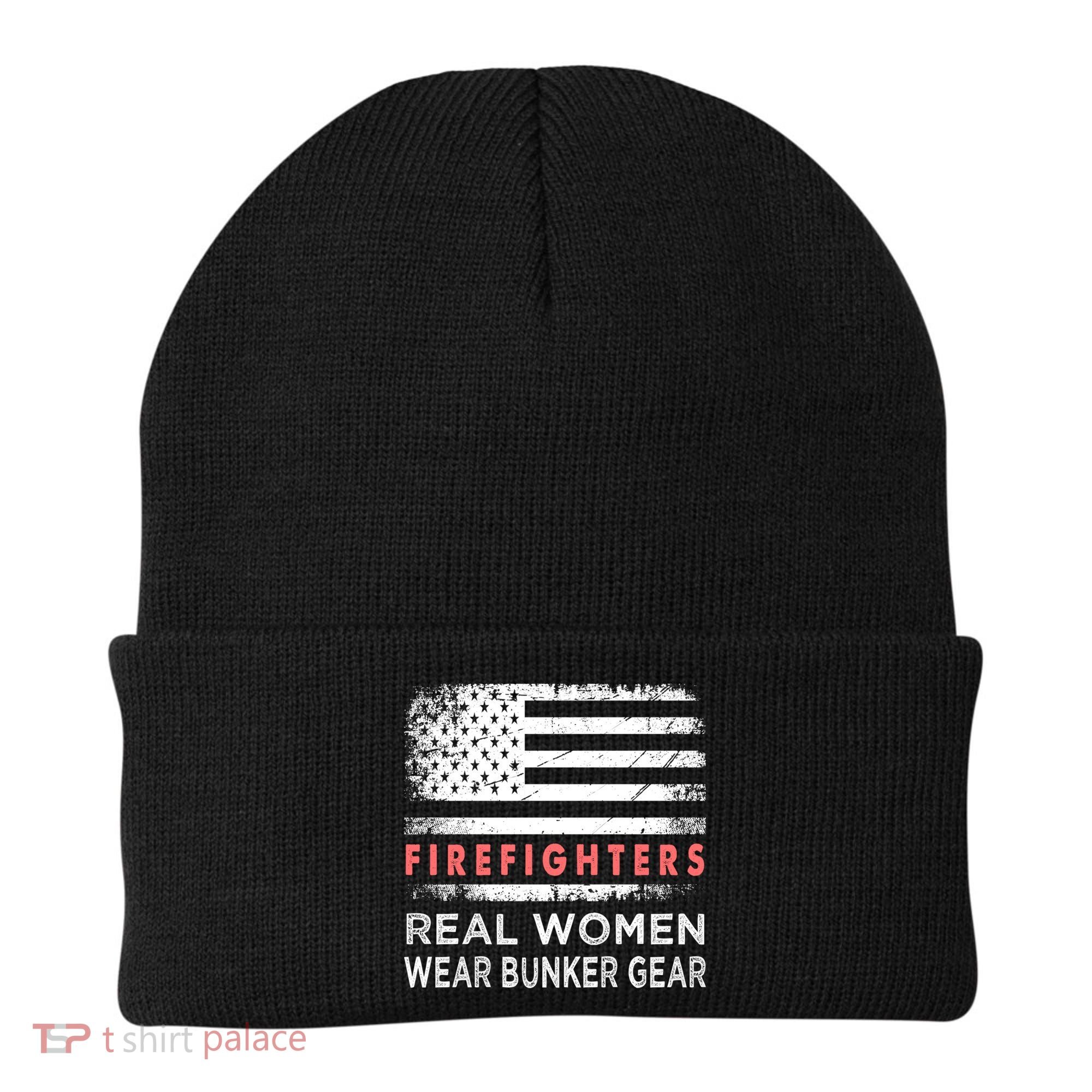 Womens Firefighter Female Fire Fighter Firefighting Mom Funny Gift Beanie