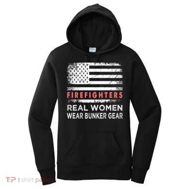 Womens Firefighter Female Fire Fighter Firefighting Mom Funny Gift Women's Hoodie
