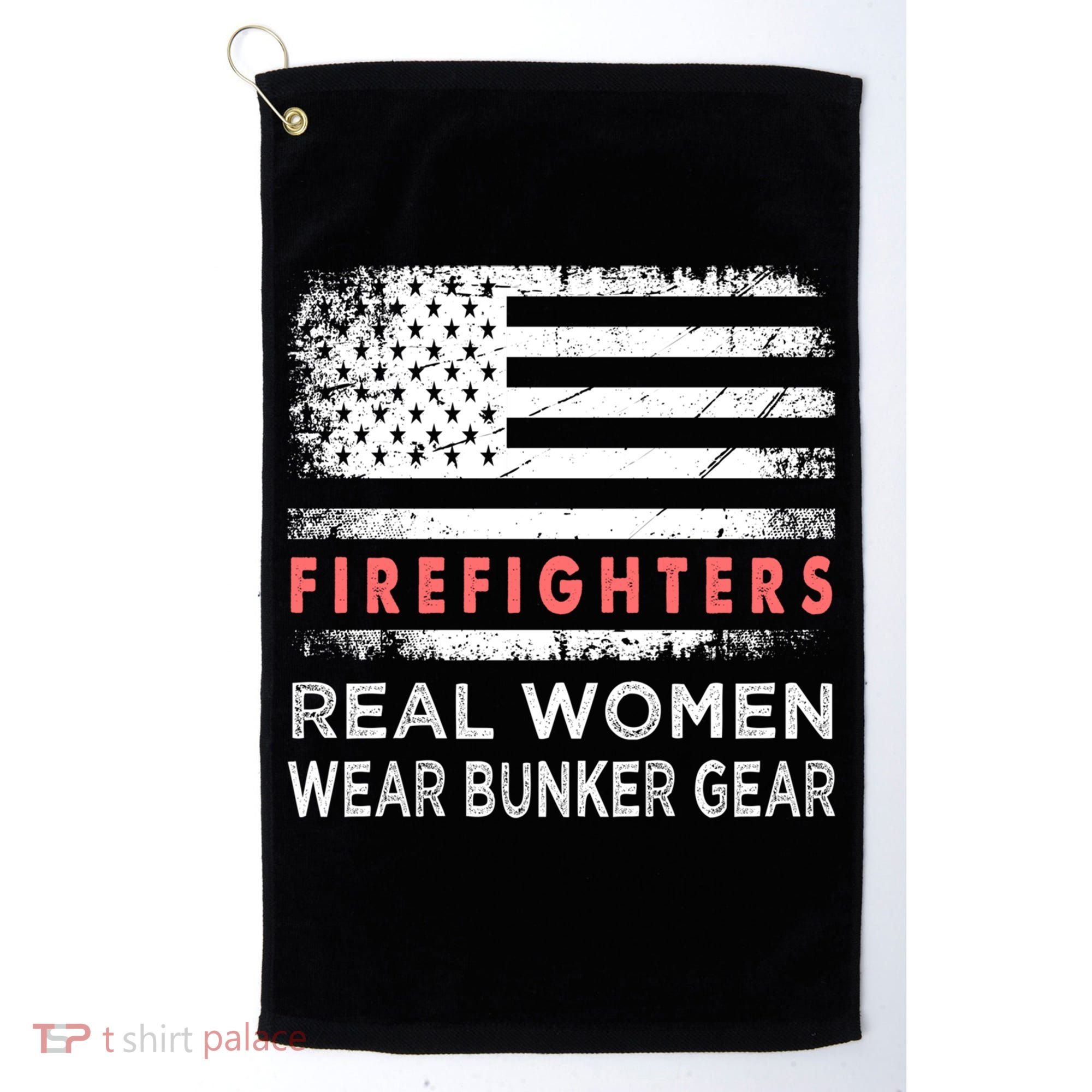 Womens Firefighter Female Fire Fighter Firefighting Mom Funny Gift Golf Towel