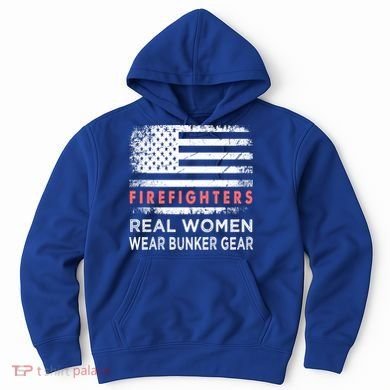 Womens Firefighter Female Fire Fighter Firefighting Mom Funny Gift Hoodie