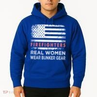 Womens Firefighter Female Fire Fighter Firefighting Mom Funny Gift Hoodie thumb 2