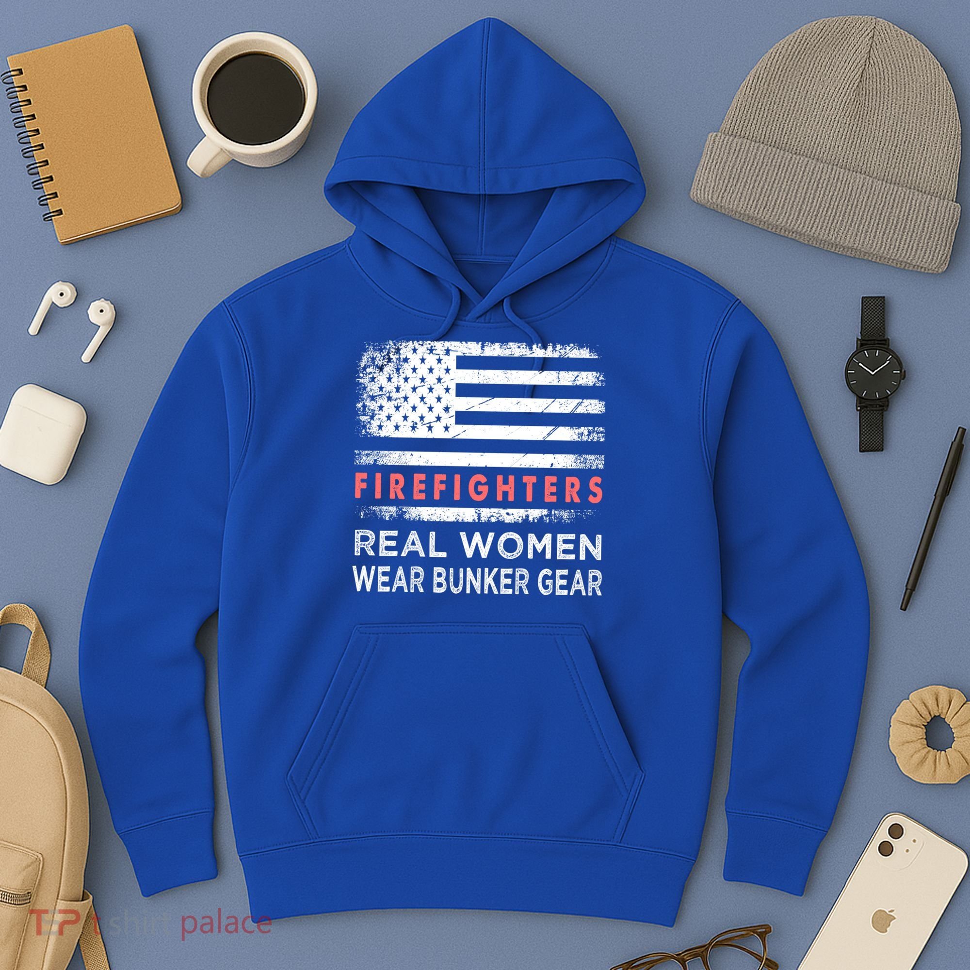 Womens Firefighter Female Fire Fighter Firefighting Mom Funny Gift Hoodie