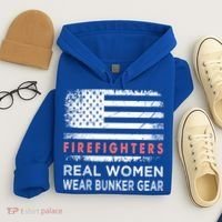 Womens Firefighter Female Fire Fighter Firefighting Mom Funny Gift Hoodie thumb 4