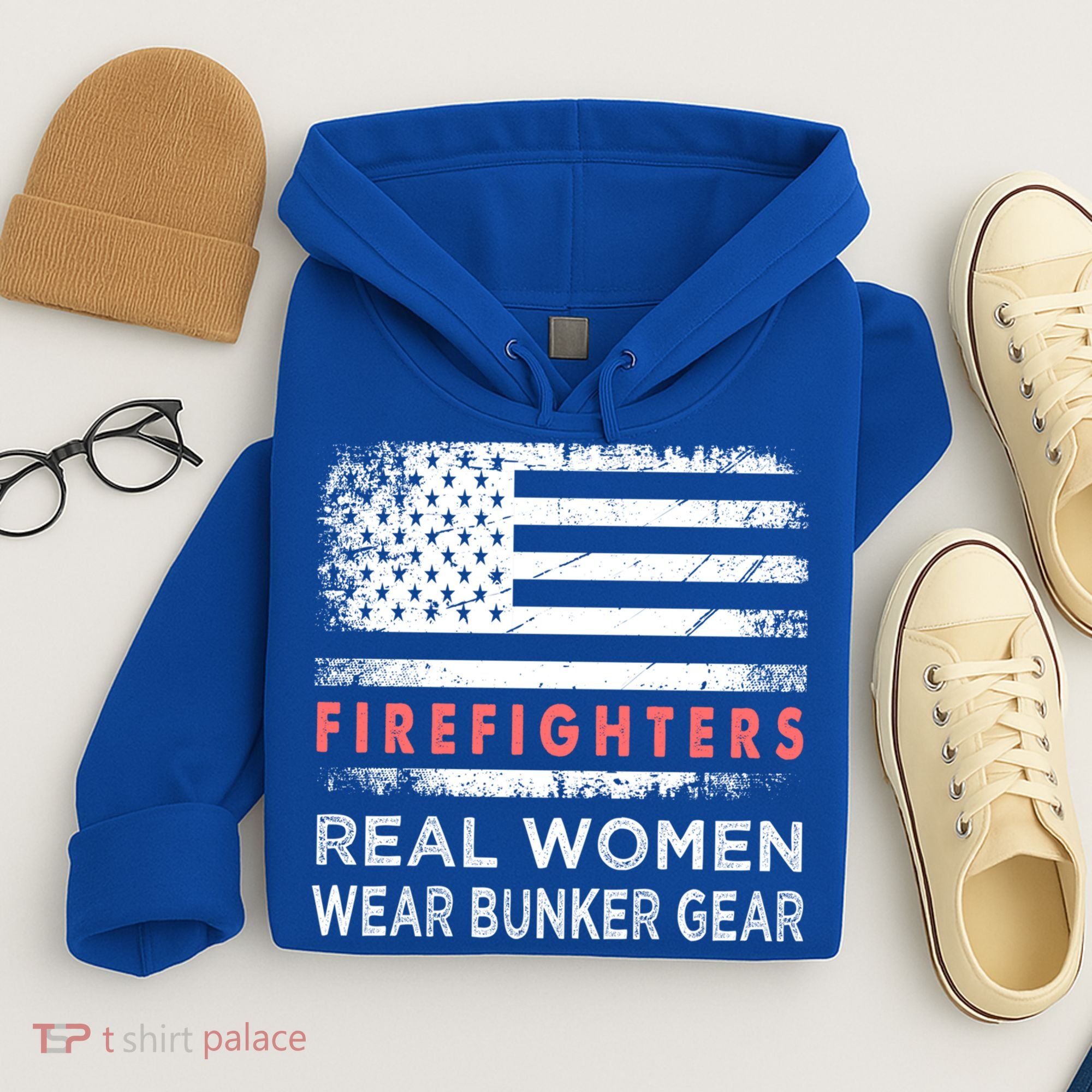 Womens Firefighter Female Fire Fighter Firefighting Mom Funny Gift Hoodie