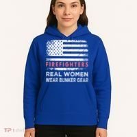 Womens Firefighter Female Fire Fighter Firefighting Mom Funny Gift Hoodie thumb 5