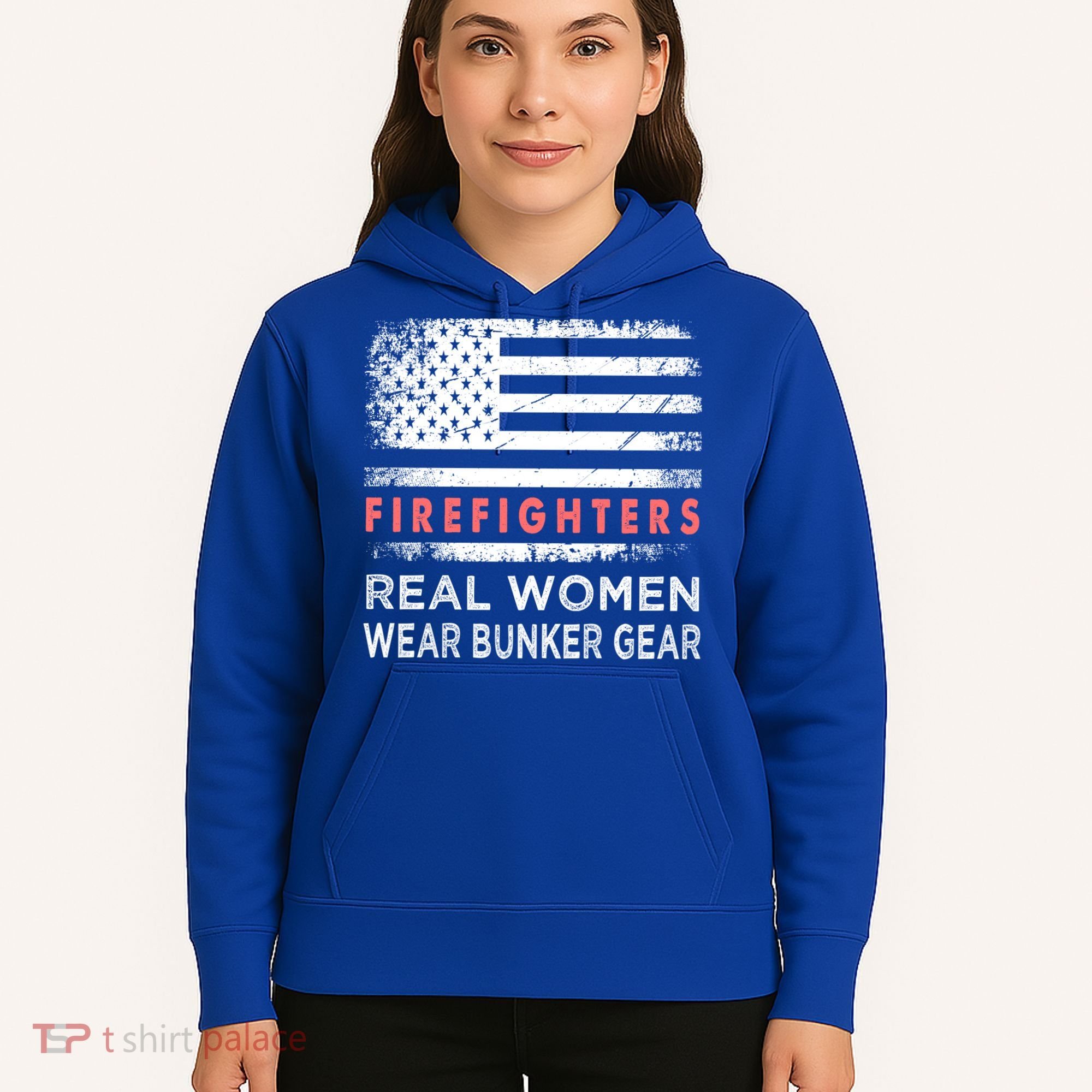 Womens Firefighter Female Fire Fighter Firefighting Mom Funny Gift Hoodie