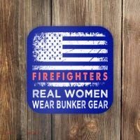 Womens Firefighter Female Fire Fighter Firefighting Mom Funny Gift Coaster thumb 0