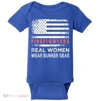 Womens Firefighter Female Fire Fighter Firefighting Mom Funny Gift Baby Bodysuit thumb 0