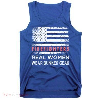 Womens Firefighter Female Fire Fighter Firefighting Mom Funny Gift Tank Top