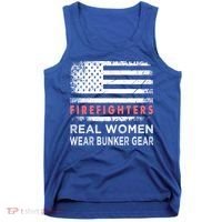 Womens Firefighter Female Fire Fighter Firefighting Mom Funny Gift Tank Top thumb 0