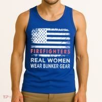 Womens Firefighter Female Fire Fighter Firefighting Mom Funny Gift Tank Top thumb 3