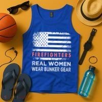 Womens Firefighter Female Fire Fighter Firefighting Mom Funny Gift Tank Top thumb 4