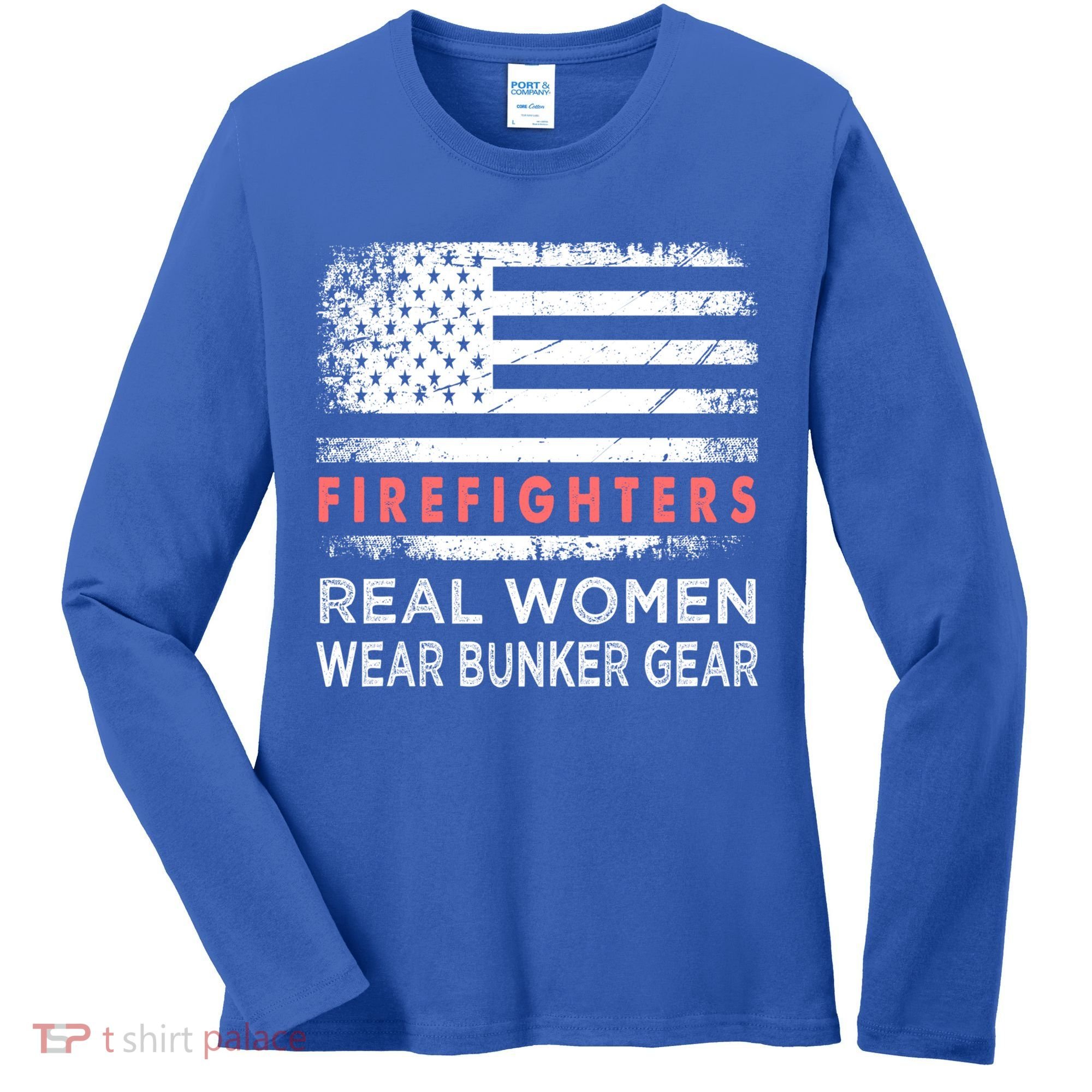 Womens Firefighter Female Fire Fighter Firefighting Mom Funny Gift Women's Long Sleeve Shirt