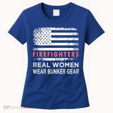 Womens Firefighter Female Fire Fighter Firefighting Mom Funny Gift Women's T-Shirt