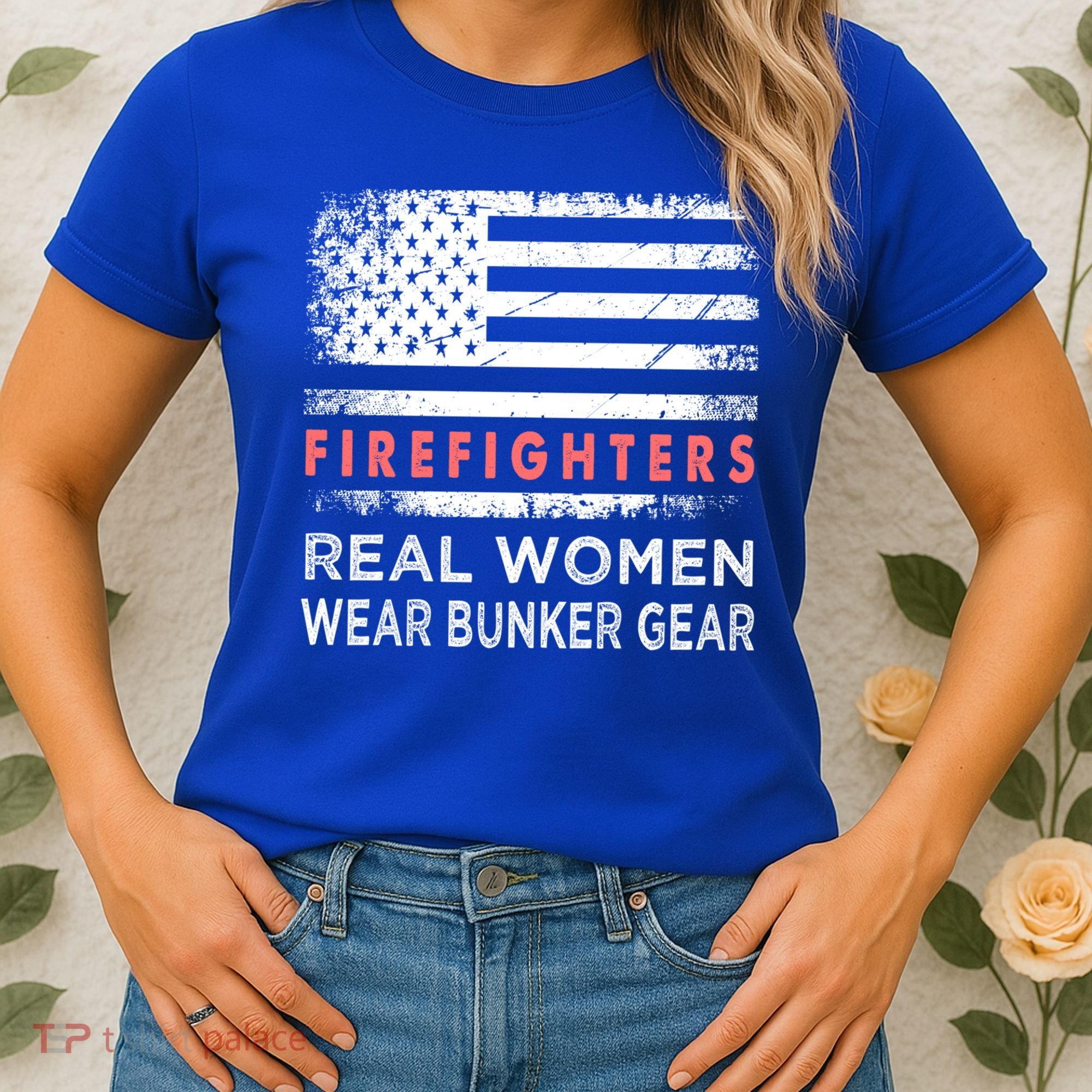Womens Firefighter Female Fire Fighter Firefighting Mom Funny Gift Women's T-Shirt
