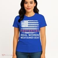 Womens Firefighter Female Fire Fighter Firefighting Mom Funny Gift Women's T-Shirt thumb 4