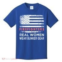 Womens Firefighter Female Fire Fighter Firefighting Mom Funny Gift Kids T-Shirt thumb 0