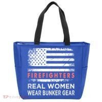 Womens Firefighter Female Fire Fighter Firefighting Mom Funny Gift Tote Bag thumb 0