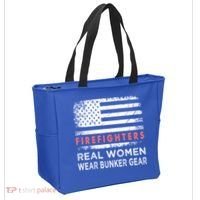 Womens Firefighter Female Fire Fighter Firefighting Mom Funny Gift Tote Bag thumb 2