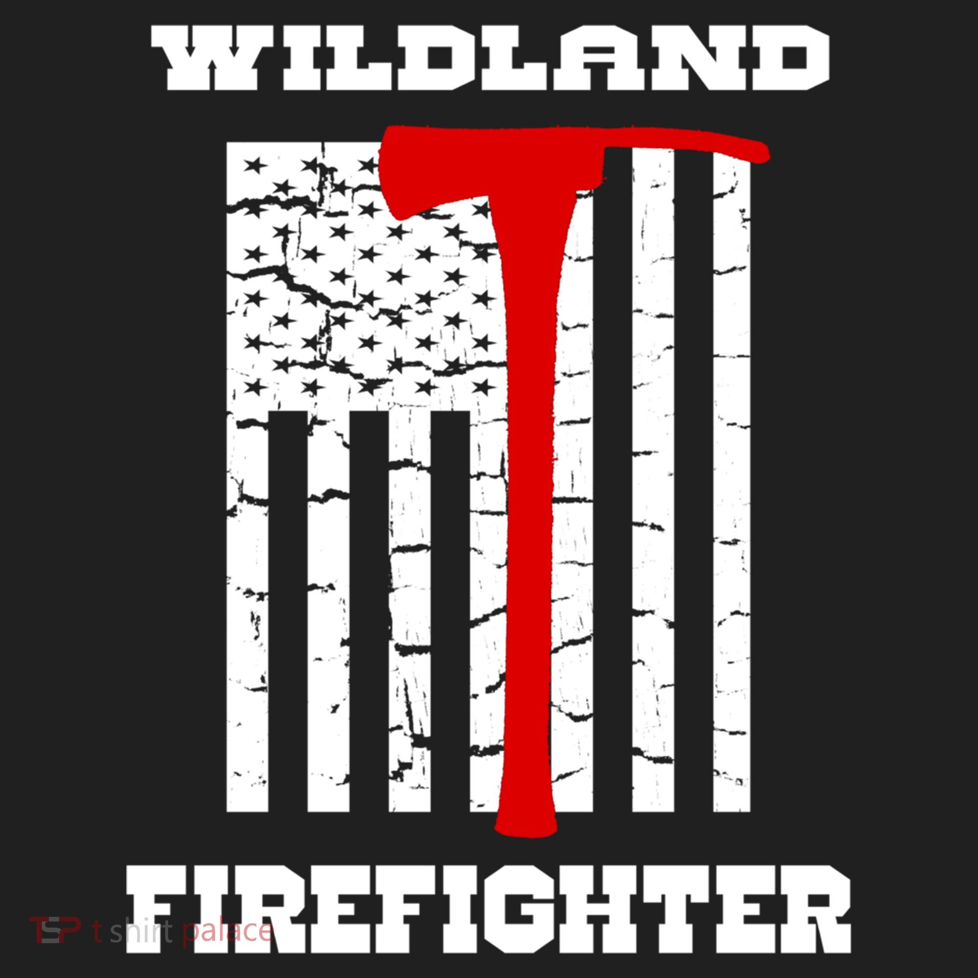 Wildland Firefighter Flag With Pulaski Hooded Gift Women's Sweatshirt