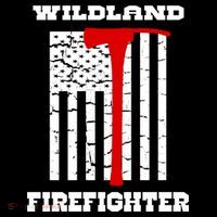 Wildland Firefighter Flag With Pulaski Hooded Gift Women's Hoodie thumb 2