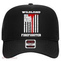 Wildland Firefighter Flag With Pulaski Hooded Gift Hat thumb 0