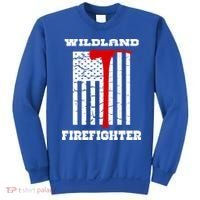 Wildland Firefighter Flag With Pulaski Hooded Gift Sweatshirt thumb 0